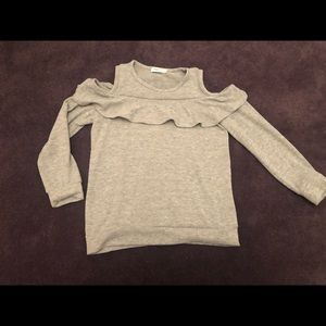 Cold shoulder super soft top